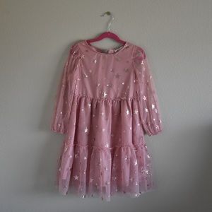 H&M girls star tulle layer dress